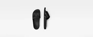 Sandalias G-Star Raw Carrito Slide II para hombre con logotipo negro/negro - Imagen 1 de 4