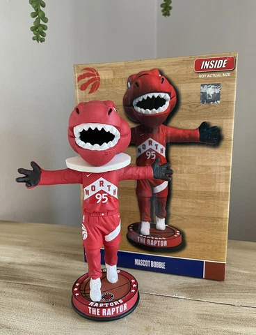 “The Raptor” TORONTO RAPTORS Mascot “Knucklehead” NBA EXCLUSIVE Bobblehead NIB! Cover
