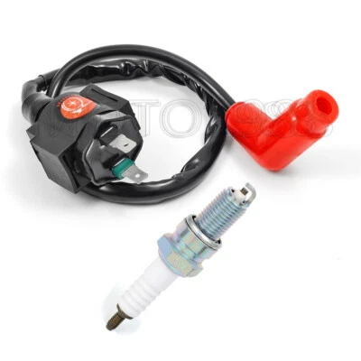 1998 1999 2000 - 2004 For Honda Foreman 450 TRX450ES S Ignition Coil Spark Plug - Image 1 of 4