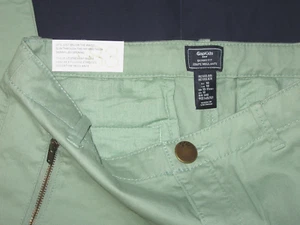 NEW GAP KIDS GIRLS SKINNY FIT PANTS SZ 10 X 25" ASHBURY GREEN STRETCH COTTON NWT - Picture 1 of 9