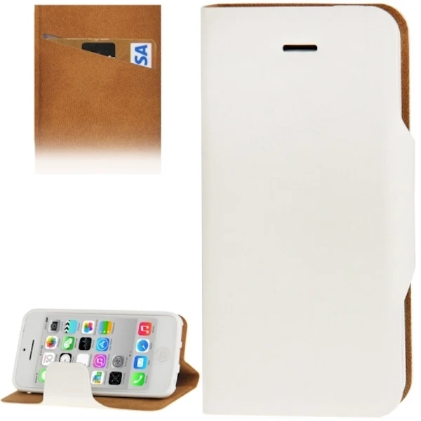 COVER BUSINESS CASE CUSTODIA BOOK per APPLE IPHONE 5C LIBRO BIANCO DISPLAY - Immagine 1 di 1