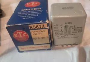 Vintage Nos Neu im Karton UTC N587A Filamenttransformator 6,3 V 2 A für Röhrenverstärker - Bild 1 von 4