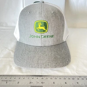 John Deere Richardson Trucker-Heather Gray/White Hat/Cap - Picture 1 of 5