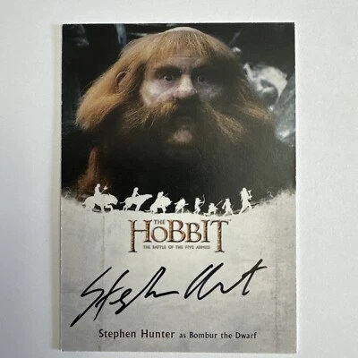 The Hobbit Battle of the Five Armies Stephen Hunter as Bombur Autograph Card SH - Image 1 of 3