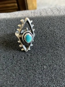 Anillo turquesa plata de ley talla 6,5 - Imagen 1 de 4