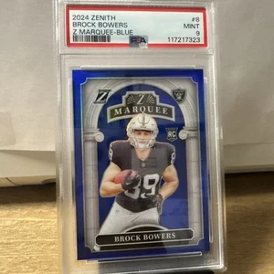 2024 Panini Zenith - Z Marquee Brock Bowers #8 Blue /25 (RC) - Picture 1 of 3