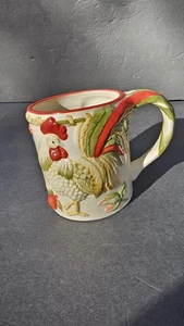 Vintage Royal Doulton Chanticlair Hahn Relief Becher Kaffeetasse T.C.1301 2004 - Bild 1 von 8