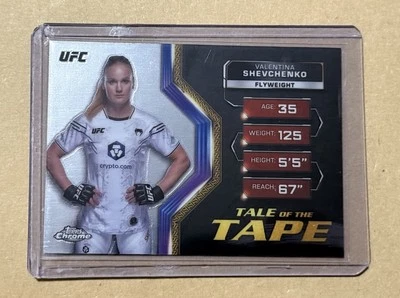 Valentina Shevchenko - TFT-29 - Topps Chrome - 2024 - UFC - Tale of the Tape - Image 1 of 4