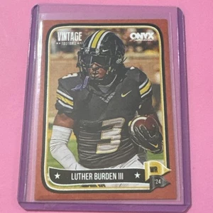 2024 Onyx Vintage Football Luther Burden III Missouri Tigers WR Red /25 - Picture 1 of 2