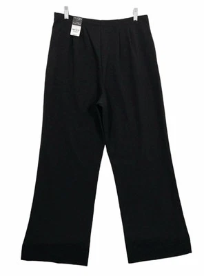 Pantalones East 5th Essentials pierna ancha tiro alto negros para mujer 32x29 talla 14 Foto 1 de 4