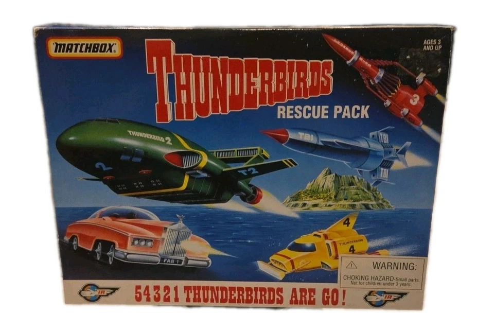 Matchbox Thunderbirds Rescue Pack Diecast TB-700, Como Nuevo en Caja Original Foto 1 de 4