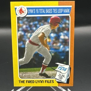 2024 Topps Heritage High Number The Fred Lynn Files FLF-3 Fred Lynn, Boston - Picture 1 of 2