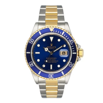 Reloj Rolex Submariner 16613 esfera azul para hombre Foto 1 de 4