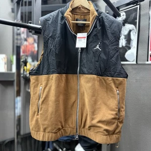 Nuevo Chaleco de Invierno Air Jordan Essentials Para Hombre Grande Negro y Marrón FD8628 281 - Imagen 1 de 4