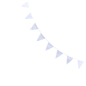  10 Meter Flag Banner Triangle Hanging Garland Pennant Flags Fabric - Picture 1 of 12