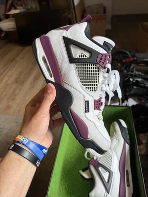 Talla 10.5 - Jordan 4 Retro x Paris Saint-Germain Burdeos 2020 CZ5624 100 Foto 1 de 4