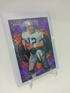 2024 Topps Finest Roger Staubach Purple Checkerboard /75 - RARE - #210 - Bild 1 von 2