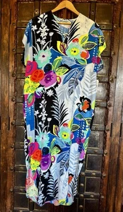 Neu mit Etikett buntes Jams World Casablanca Maxikleid "Tropical Love" Gr. XS Hawaii - Bild 1 von 16