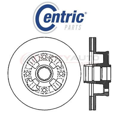Centric C-TEK Disc Brake Rotor for 1984-1985 Mazda RX-7 1.3L R2 - Kit Set kz — 第 1/4 张图片