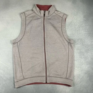 ¡NUEVO CON ETIQUETAS! Chaleco Reversible Tommy Bahama Flipshore Tencell Mezcla Lyocel Cremallera Completa X-04 - Imagen 1 de 17