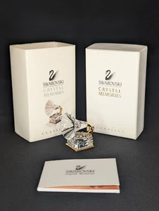 Grammofono Swarovski Crystal Memories - Braccio tono oro, scatola e libretto originali - Foto 1 di 8