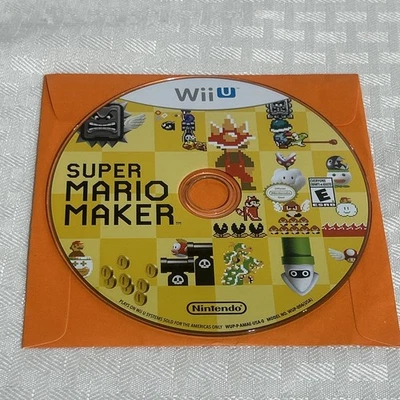 Super Mario Maker Nintendo Wii U ДИСК С ВИДЕОИГРОЙ ТОЛЬКО ПРОТЕСТИРОВАН - Изображение 1 из 2