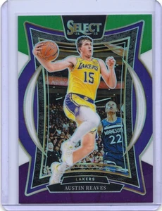 2024-25 Panini Select Austin Reaves Concourse #40 Green White Purple Lakers - Picture 1 of 2