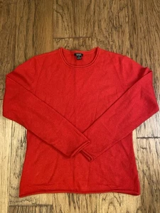Prive Damen 100% Kaschmir Pullover Rot Rundhals Pulli Medium M - Bild 1 von 3