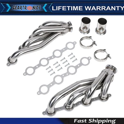 Коллекторы для грузовика 60-86 C-10 LS Chevy GMC LS1 LS2 LS3 LS6 LS9 нержавеющая сталь - Изображение 1 из 4