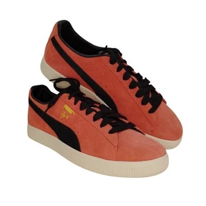 Puma Clyde OG Herren NEU mit Etikett Lachs Matt & Schwarz Leder Sneaker - Gr. 9 - Bild 1 von 7