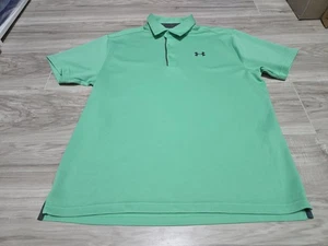 Under Armour Polo Uomo Uomo Sciolta Verde XL - Foto 1 di 10