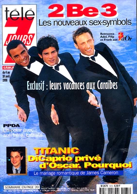 Magazine Télé 7 jours n° 1975,  2 Be 3,  James CAMERON,  Linda HAMILTON,  INDRA. - Image 1 of 4