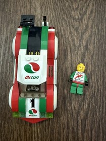 LEGO City 60053 Octan Race Car #1 w/ Driver Minifigure Near Complete