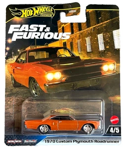 Hot Wheels 1970 Custom Plymouth Roadrunner 4/5 Fast Furious 1:64 coche modelo EE. UU. - Imagen 1 de 11