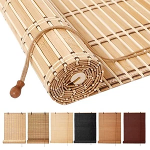 Bamboo Blinds, Easy to Install Bamboo Shades for Indoor Windows, Custom Sizes... - Picture 1 of 7