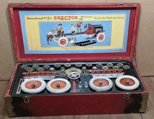 1931 AC Gilbert Erector 7 1/2 White Truck Set - Picture 1 of 14