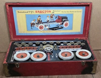 1931 AC Gilbert Erector  7 1/2 White Truck Set  - Image 1 of 4