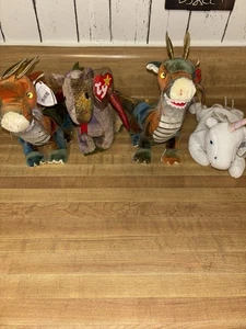 Ty Beanie Baby EL DRAGÓN ZODIACO CHINO X2, Unicornio “Místico”, Dragón “Scorch” - Imagen 1 de 18