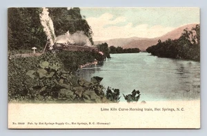 Morgenzug Kalkofen Kurve heiße Quellen NC Postkarte - Bild 1 von 4