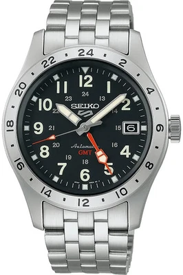 SEIKO SSK023K1 SSK023, Hombre GMT Sport, Automático, Inoxidable, Fecha, 100m WR Foto 1 de 2