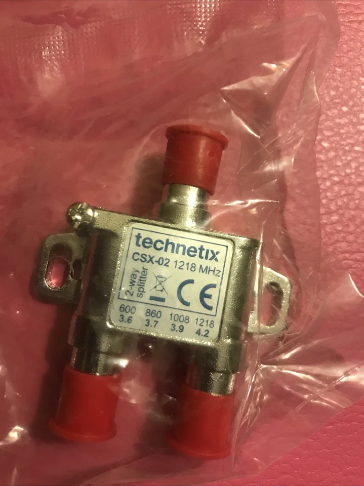 Technetix CSX-02 2-way 1.2 GHz Core-series in-line splitter - NEW - Image 1 of 1