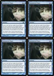 Uncovered Clues X4 Dragon's Maze MTG Magic the Gathering Excellent 2Fire Games - Picture 1 of 1