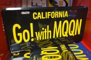 Go with MOON Embossed LICENSE PLATE Auto HOT ROD Gasser Drag Racing MOONeyes vtg - Picture 1 of 4