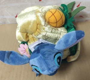 Disney Store Stitch Play Pals Plüsch Hawaiianische Ananas Haus Geldbörse neu mit Etikett - Bild 1 von 5