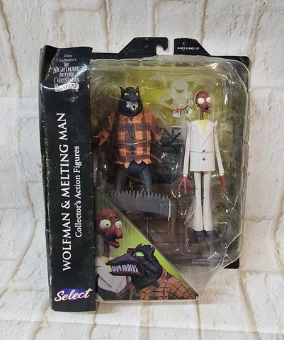 Diamond Select Nightmare Before Christmas WOLFMAN & MELTING MAN Collector Figure Cover