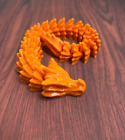 Dragon orange handmade 3D printed 26 cm