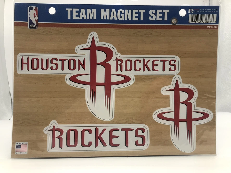 Houston Rockets Officially Licensed NBA Team Magnet Set