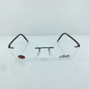 Nuevas gafas sin montura Silhouette Fusion 5477 C. 6059 marrón satinado 49-19-140 mm - Imagen 1 de 12