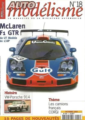AUTO MODELISME N°18 McLAREN F1 GTR / CAMIONS FRANCAIS CORGI / PORSCHE 914/LOTUS - Image 1 of 2