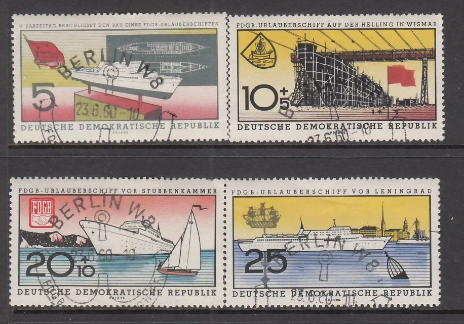 Germany (E) - Launching of Cruise Liner (Used Full Set) 1960 (CV $14) - Image 1 of 1